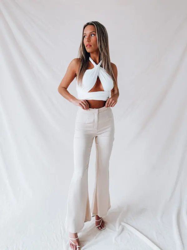 RESTOCKED: Maleena High Waisted Silk Bottoms